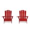 Flash Furniture Red Adirondack Patio Chairs with Cupholder, 2PK 2-LE-HMP-1044-10-RD-GG - alternate 7